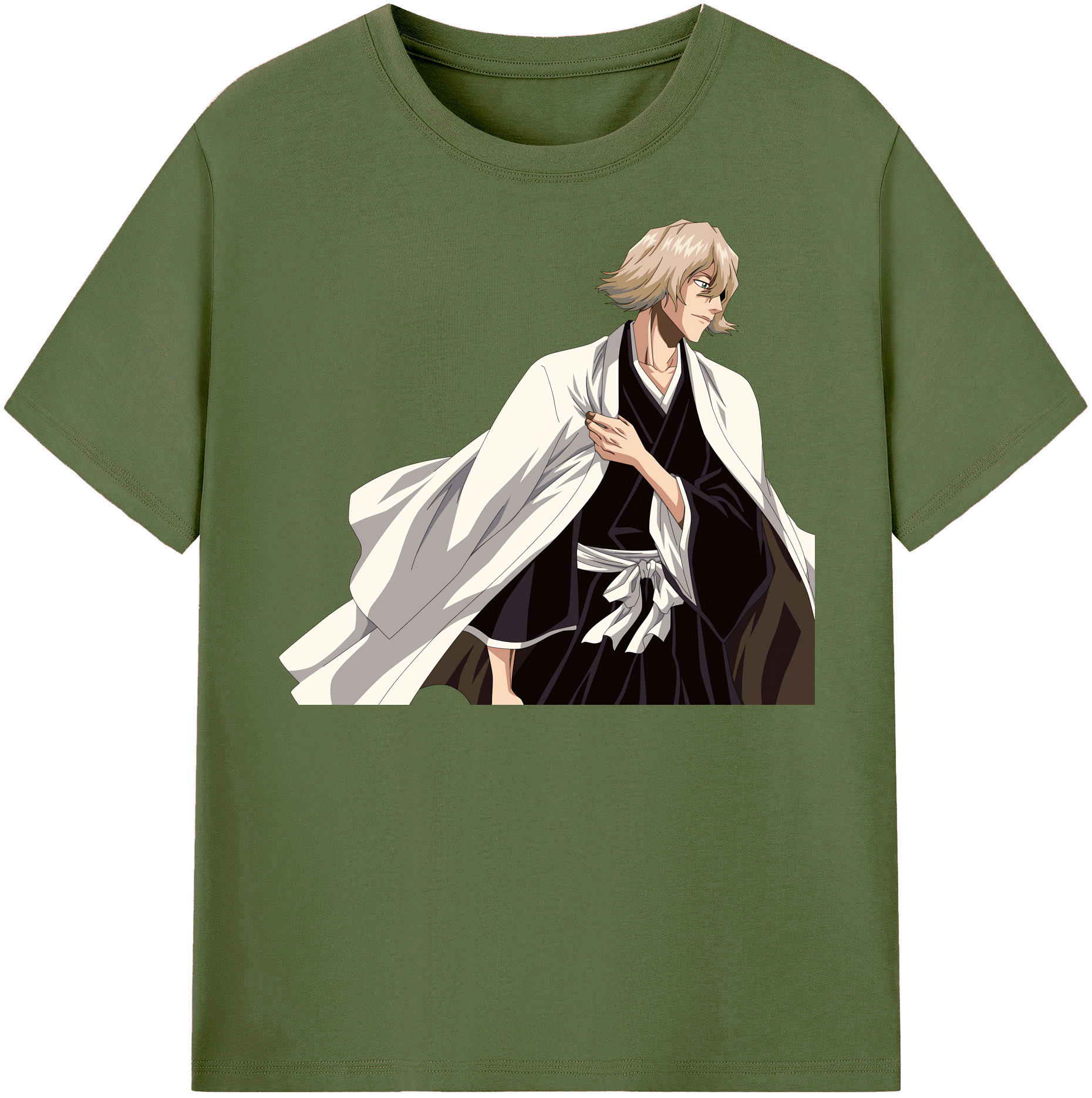 （画像用） "ブリーチ 浦原 喜助（うらはら きすけ） BLEACH Urahara Kisuke " 綿100％半袖Tシャツ（フロントプリント）